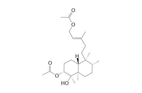 (E)-5-[(1S,2R,4aR,5R,6R,8aR)-6-Acetoxydecahydro-5-hydroxy-1,2,4a,5-tetramethylnaphthalen-1-yl]-3-methylpent-2-enyl Acetate