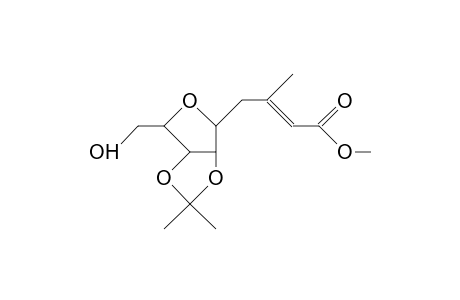 4-(2',3'-O-Isopropylidene-B-D-ribofuranosyl)-3-methyl-butenoic acid, methyl ester