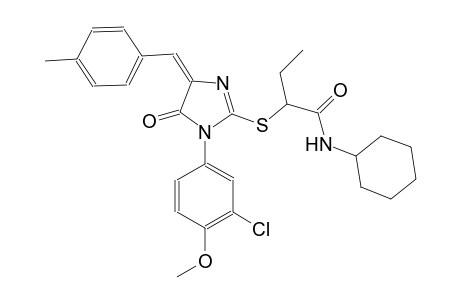 butanamide, 2-[[(4E)-1-(3-chloro-4-methoxyphenyl)-4,5-dihydro-4-[(4-methylphenyl)methylene]-5-oxo-1H-imidazol-2-yl]thio]-N-cyclohexyl-