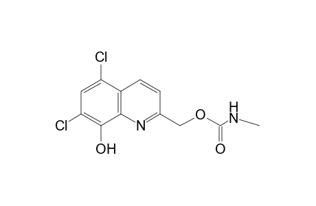 METHYLCARBAMIC ACID, (5,7-DICHLORO-8-HYDROXY-2-QUINOLYL)METHYL ESTER