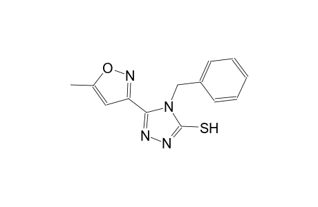 4-benzyl-5-(5-methyl-3-isoxazolyl)-4H-1,2,4-triazole-3-thiol