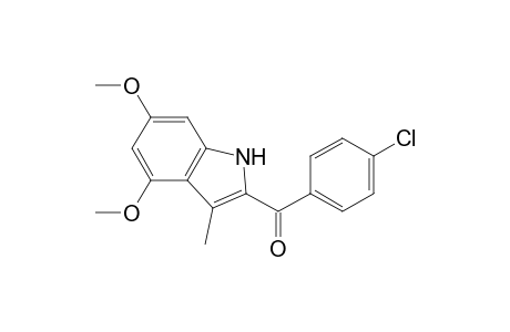 (4-chlorophenyl)-(4,6-dimethoxy-3-methyl-1H-indol-2-yl)methanone
