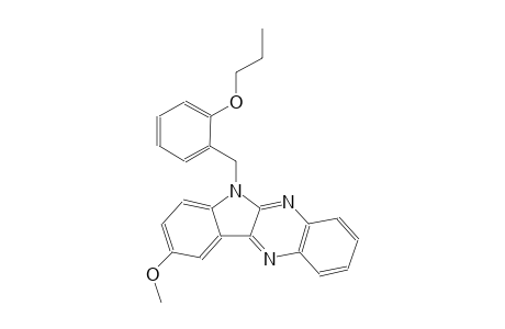 9-methoxy-6-(2-propoxybenzyl)-6H-indolo[2,3-b]quinoxaline