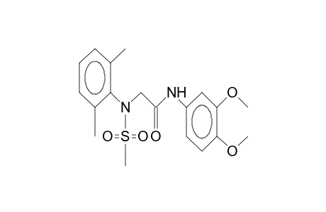 N-(3,4-dimethoxyphenyl)-2-[N-methylsulfonyl-N-(2,6-dimethylphenyl)amino]acetamide