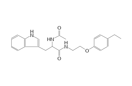 2-(acetylamino)-N-[2-(4-ethylphenoxy)ethyl]-3-(1H-indol-3-yl)propanamide