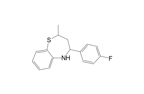 1,5-Benzothiazepine, 4-(4-fluorophenyl)-2,3,4,5-tetrahydro-2-methyl-