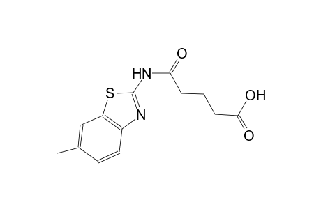 5-[(6-methyl-1,3-benzothiazol-2-yl)amino]-5-oxopentanoic acid