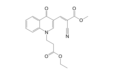 1(N)-[2'-(Ethoxycarbonyl)ethyl]-3-[2''-(methoxycarbonyl)-2''-cyanoethenyl]-quinolin-4(4H)-one