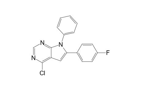 4-chloro-6-(4-fluorophenyl)-7-phenyl-7H-pyrrolo[2,3-d]pyrimidine