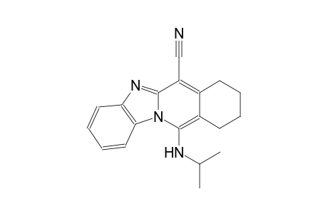 11-(isopropylamino)-7,8,9,10-tetrahydrobenzimidazo[1,2-b]isoquinoline-6-carbonitrile