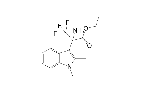 Ethyl 2-amino-3,3,3-trifluoro-2-(1,2-dimethyl-1H-indol-3-yl)propanoate