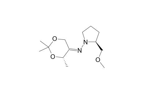 (E)-[(2S)-2-(methoxymethyl)pyrrolidino]-[(4S)-2,2,4-trimethyl-1,3-dioxan-5-ylidene]amine