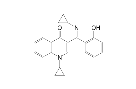 (Z)-1-cyclopropyl-3-((cyclopropylimino)(2-hydroxyphenyl)methyl)quinolin-4(1H)-one