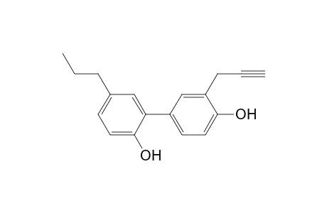 5-propyl-3'-prop-2-ynyl-biphenyl-2,4'-diol