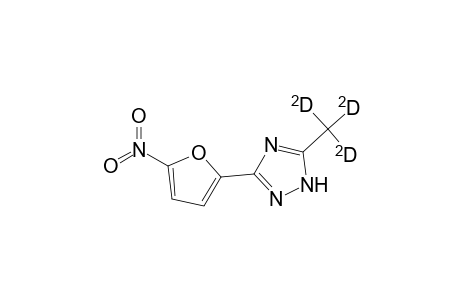 5-Trideuteriomethyl-3-(5-nitro-2-furyl)-1,2,4-triazole