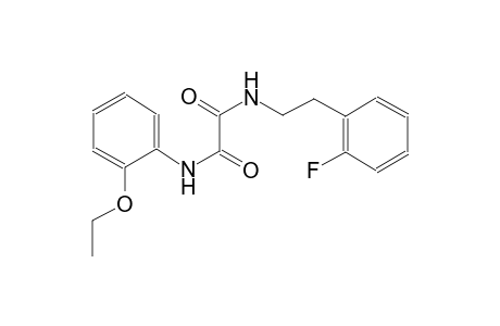ethanediamide, N~1~-(2-ethoxyphenyl)-N~2~-[2-(2-fluorophenyl)ethyl]-