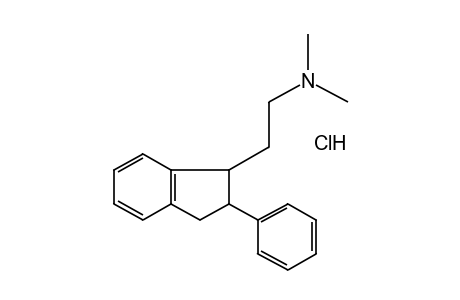 N,N-DIMETHYL-2-PHENYL-1-INDANETHYLAMINE, HYDROCHLORIDE