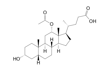 3.alpha.-Hydroxy-12.alpha.-acetoxy-5.beta.-cholan-24-oic acid
