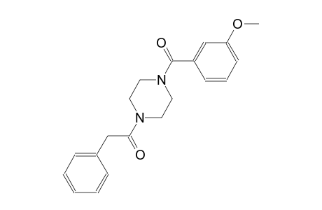 1-(3-methoxybenzoyl)-4-(phenylacetyl)piperazine