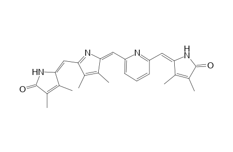 3,4-Dimethyl-5-{2'-[6"-(2'"-[ 3"",4""-dimethyl-5""-oxo-3""-pyrrolin-2""-ylidene]methyl-3'",4'"-dimethyl-2'"H-pyrrolylidene]methylpyridyl} methylidene-3-pyrrolin-2-one
