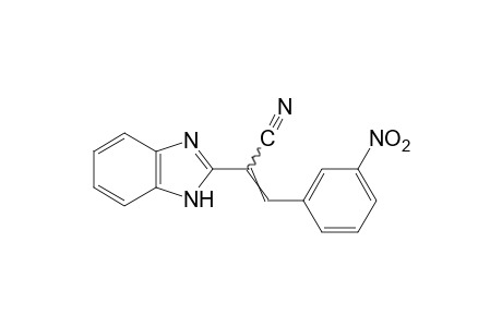 alpha-(m-nitrobenzylidene)-2-benzimidazoleacetonitrile