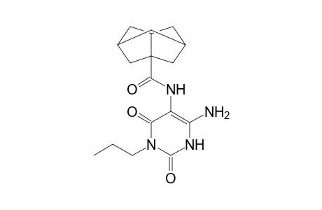 6-Amino-5-(hexahydro-2,5-methanopentalene-3a-yl)carboxamido-2,4-dioxo-3-propyl-1,2,3,4-tetrahydropyrimidine