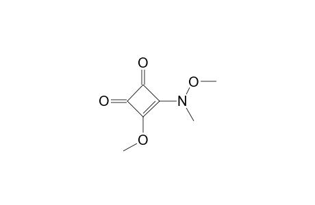 3-METHOXY-4-N,O-DIMETHYLAMINOCYCLOBUT-3-ENE-1,2-DIONE