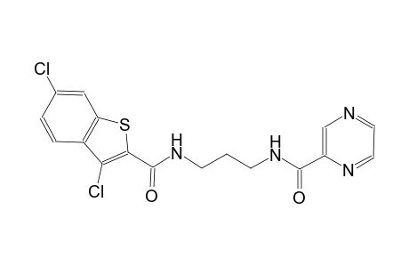 N-(3-{[(3,6-dichloro-1-benzothien-2-yl)carbonyl]amino}propyl)-2-pyrazinecarboxamide