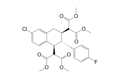 (1S*,2S*,3R*)-1,3-di(1,3-dimethoxy-1,3-dioxopropan-2-yl)-6-chloro-2-(4-fluorophenyl)-1,2,3,4-tetrahydronaphthalene