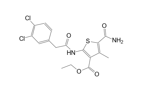 ethyl 5-(aminocarbonyl)-2-{[(3,4-dichlorophenyl)acetyl]amino}-4-methyl-3-thiophenecarboxylate