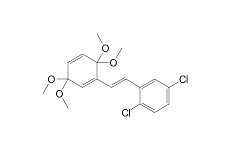 1-[(E)-2-(2,5-dichlorophenyl)ethenyl]-3,3,6,6-tetramethoxycyclohexa-1,4-diene