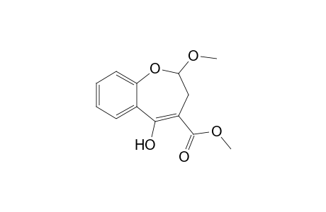 Methyl 2,3-dihydro-5-hydroxy-2-methoxy-1-benzoxepin-4-carboxylate