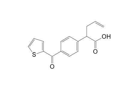 2-[p-(2-thenoyl)phenyl]-4-pentenoic acid