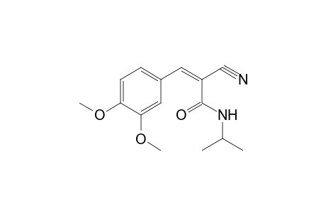 Propenamide, 2-cyano-N-isopropyl-3-(3,4-dimethoxyphenyl)-