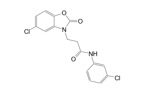 3-(5-chloro-2-oxo-1,3-benzoxazol-3(2H)-yl)-N-(3-chlorophenyl)propanamide