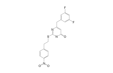 2-(4-NITROPHENETHYLTHIO)-6-(3,5-DIFLUOROBENZYL)-URACIL