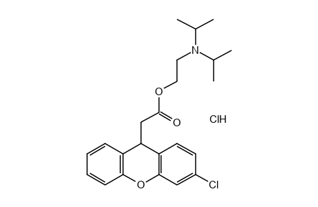 3-CHLOROXANTHENE-9-ACETIC ACID, 2-(DIISOPROPYLAMINO)ETHYL ESTER, HYDROCHLORIDE