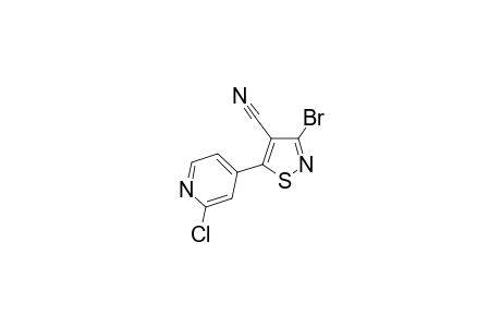 3-Bromo-5-(2-chloropyridin-4-yl)isothiazole-4-carbonitrile