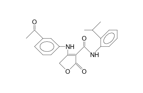 4-(3-Acetyl-phenylamino)-3-(N-[2-isopropyl-phenyl]-carbamoyl)-2(5H)-furanone