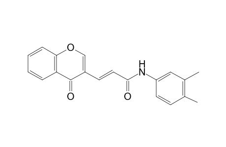 (E)-N-(3,4-Dimethylphenyl)-4-oxo-4H-chromen-3-acrylamide