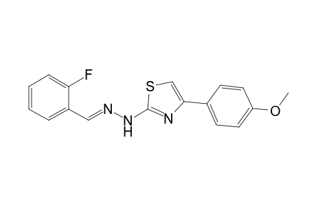 1-(2-Fluorobenzylidene)-2-(4-(4-methoxyphenyl) thiazol-2-yl) hydrazine