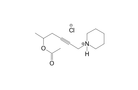 piperidinium, 1-[5-(acetyloxy)-2-hexynyl]-, chloride