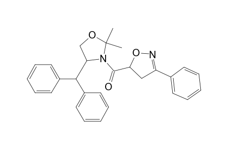 (4RS)-2,2-Dimethyl-4-diphenylmethyl-3-[(5RS)-3-phenyl-2-isoxazoline-5-carbonyl]oxazolidine