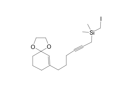 [6-(1,4-Dioxaspiro[4.5]dec-6-en-7-yl)hex-2-ynyl]iodomethyldimethylsilane