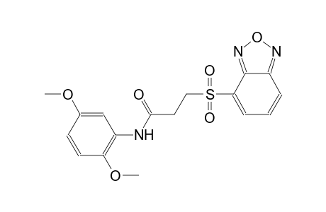 propanamide, 3-(2,1,3-benzoxadiazol-4-ylsulfonyl)-N-(2,5-dimethoxyphenyl)-
