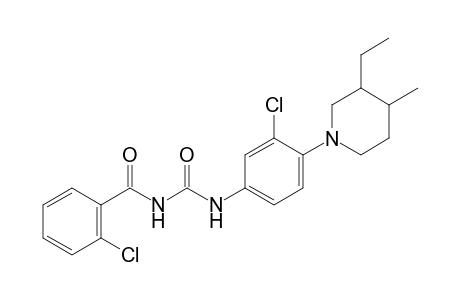 Benzamide, 2-chloro-N-[[[3-chloro-4-(3-ethyl-4-methyl- 1-piperidinyl)phenyl]amino]carbonyl]-