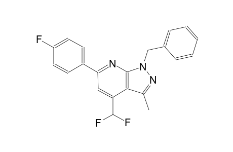 1H-pyrazolo[3,4-b]pyridine, 4-(difluoromethyl)-6-(4-fluorophenyl)-3-methyl-1-(phenylmethyl)-