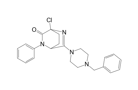 6-(4-Benzylpiperazin-1-yl)-4-chloro-2-phenyl-2,5-diazabicyclo[2.2.2]oct-5-en-3-one