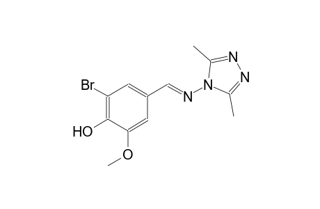 phenol, 2-bromo-4-[(E)-[(3,5-dimethyl-4H-1,2,4-triazol-4-yl)imino]methyl]-6-methoxy-