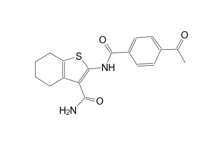 benzo[b]thiophene-3-carboxamide, 2-[(4-acetylbenzoyl)amino]-4,5,6,7-tetrahydro-
